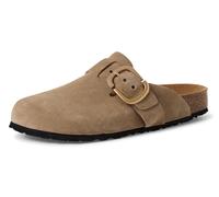 Tamaris Damen Pantoletten, Frauen Clogs, Pantoletten,blau,grau,Navy,Amazon,Leder,Weiss,Rose,Touch-it,beige,Lack,rot,rosa,bequem,Taupe,38 EU