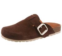 Clog VERBENAS "RIO SERRAJE", Damen, Gr. 41, braun, Veloursleder, unifarben, Schuhe Clog, Hausschuh, Sommerschuh, Schlupfschuh mit verstellbarer Schnalle (77981511-41) braun