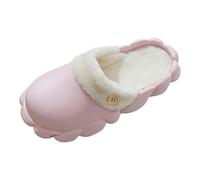 Clogs Damen Herren Winter Warme Gefüttert Hausschuhe wasserdichte Gartenclogs Frauen Geschlossen Lined Clogs Winter Plüsch Pantoletten Leicht rutschfeste Home Slipper Superweiche Gartenschuhe