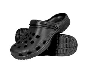 Clogs mit Fersenriemen schwarz 39