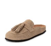 Clogs ohne Fußbett beige TAUPE - Gr. - 39