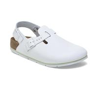 BIRKENSTOCK Tokio Pro Leder Clogs - Hochwertige Unisex Freizeit- und Berufsschuhe für Medizin, Gastronomie und Service, Farbe: White, Gr: 38 Schmal