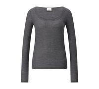 Closed - Ripped Langarmshirt aus Kaschmir-Mix - Größe L - grau