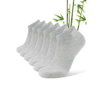 CLOSEMATE 6 Paar Herren & Damen kurze Bambussocken für Sneaker Gr. 39-46 | Weiche Knöchelsocken für Frühling & Sommer, elastischen & gerippten Bund, trocken und nicht stickig, für den Alltag