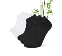 CLOSEMATE 6 Paar Herren & Damen kurze Bambussocken für Sneaker Gr. 39-46 | Weiche Knöchelsocken für Frühling & Sommer, elastischen & gerippten Bund, trocken und nicht stickig, für den Alltag