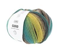 LANG YARNS »CLOUD« Häkelwolle, 260 m (100 Gramm), Merinowolle mit Farbverlauf, GRÜN - 0004