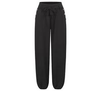 Cloud 5ive Damen Hose Sommer Stoffhose Knopfleiste und Bindegürtel 2-Pockets