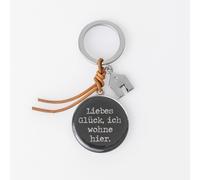 Räder Cloud Poetry Schlüsselanhänger Haus Liebes Glück, ich wohne hier