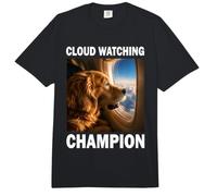 Cloud Watching Champion Golden Retriever Flugzeug Reise Comfort Colors Adult Heavyweight T-Shirt