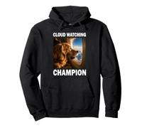 Cloud Watching Champion Golden Retriever Flugzeug Reise Pullover Hoodie