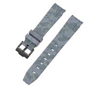 Clouism Armband für Omega Swatch MoonSwatch, gebogenes Ende, Silikon-Gummi-Armband, für Herren und Damen, Sportuhrenarmband, Zubehör, 20 mm