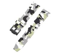 Clouism Armband für Omega Swatch MoonSwatch, gebogenes Ende, Silikon-Gummi-Armband, für Herren und Damen, Sportuhrenarmband, Zubehör, 20 mm, 20mm, Azetat, Kein Edelstein