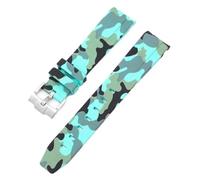Clouism Camouflage-Armband für Omega für Swatch MoonSwatch, gebogenes Ende, Silikon-Gummi-Armband, Herren- und Damen-Sportuhrenarmband, Zubehör, 20 mm