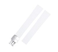 Clouism Für Patek Armband für Philippe Aquanaut 5067A-001 Gürtelarmband 19 mm weiches Fluorkautschuk-FKM-Gummi-Uhrenarmband(White 2)
