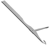 Clover Kantan Couture Perlenstickerei-Werkzeug, Nachfüllpackung, einlagig Stickwerkzeug, Stahl, Silber