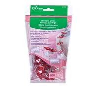 Clover Stoffklammern Wonder Clips in verschiedenen Ausführungen : Rot 100er Pack Farbe: Rot Packungsgröße: 100er Pack