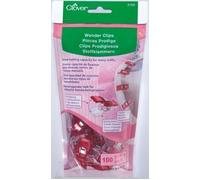 Clover Stoffklammern Wonder Clips in verschiedenen Ausführungen : Rot 100er Pack Farbe: Rot Packungsgröße: 100er Pack