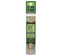 clover Takumi Bamboo Double Point Knitting Needles 5-inch 5/Pkg-Size 1/2.25mm, Other, Multicoloured, 2.27 x 5.25 x 19.78 cm