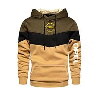 CLOZAM Herren Kapuzenpullover Pullove Sweater für OPEL Print Color Block Hoodies Unisex Langarm Sweatshirt Pull Over Hoody Tops-C||XL