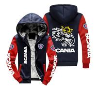 CLOZAM Hoodies für Männer Zip Up Sweashirts für SCA-nia Fleece gefüttert Pullover Herbst Winter Wolle Schwergewicht Hoody Jacken Tops Unisex-D||5XL