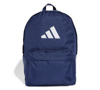 adidas Classic 3BARS Backpack, Unisex Rucksack, Dark Blue/White, 27.4 L - IS7049