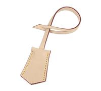 CLSSLVVBN Tragbarer, wasserdichter Kofferanhänger aus Leder - Leichtes Reiseaccessoire zur einfachen Gepäckidentifizierung - Rucksackanhänger mit Taschenanhänger, Beige