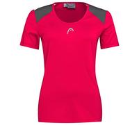 Head Tennis-Shirt Club Tech (Moisture Transfer Microfiber Technologie) magenta Damen, Größe M