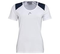 HEAD Damen Blusen & T-Shirts, Weiss/Dress Blau, S EU