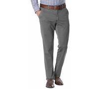 CLUB OF COMFORT High Stretch Baumwoll-Hose grau Garvey Flat-Front grau 34