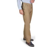 CLUB OF COMFORT High Stretch Baumwoll-Hose hellbraun Garvey Flat-Front hellbraun 32