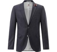 CG Club of Gents Sakko Patrick-ST SV Slim Fit Reverskragen Schurwoll-Stretch Blau Größe 52