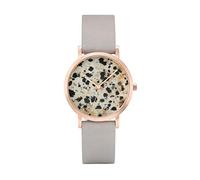 Cluse Unisex Erwachsene Digital Quarz Uhr mit Leder Armband CL40106