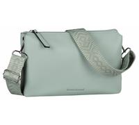 Clutch BRUNO BANANI "Amalfi", Damen, Gr. B/H/T: 26cm x 17cm x 4cm, grün (mint), Lederimitat, unifarben, Taschen, Handtasche Damen Tasche Schultertasche (44429509-0) mint