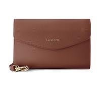Clutch LAZAROTTI "Bologna Leather Clutch Umhängetasche Leder 23 cm", Damen, dunkelbraun, Leder, Taschen (47653229-0) dunkelbraun
