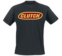 Clutch Logo Männer T-Shirt schwarz XL 100% Baumwolle Band-Merch, Bands