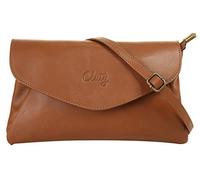 Cluty Abendtasche Damen cognac, ONE SIZE