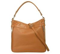 Cluty Damen Handtasche Echt Leder Made in Italy, Smartphonefach, Damentasche aus Rindleder, Umhängetasche mit Reißverschluss, Shopper mit abnehmbarem Schultergurt
