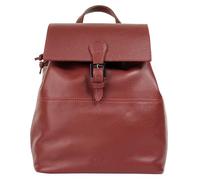 Cityrucksack CLUTY, Damen, Gr. B/H/T: 26cm x 31cm x 14cm, onesize, orange (papaya), Leder, Rindsleder, leicht glänzend, unifarben, Rucksäcke Cityrucksack, echt Leder, Made in Italy (94449816-0) papaya