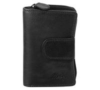 Cluty Geldbörse im Querformat Echt Leder Damen | Portemonnaie mit RFID-Schutz, Brieftasche für Damen, Geldbeutel mit Münzfach, Kartenetui aus Leder | 020353