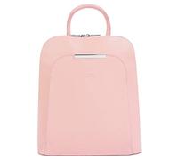 Cityrucksack CLUTY, Gr. B/H/T: 32cm x 28cm x 12cm, onesize, rosa, Rindsleder, Leder, Strukturmuster, casual, Rucksäcke, echt Leder, Made in Italy (96958840-0) rosa