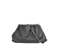 Umhängetasche CLUTY Gr. B/H/T: 35 cm x 25 cm x 7 cm onesize, grau Damen Taschen Handtaschen echt Leder, Made in Italy (63762225-0)