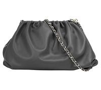 Cluty Umhängetasche echt Leder Damen | Made in Italy, Slouchy Bag, Handtasche aus Rindleder, Clutch im Knautsch-Look, elegante Abendtasche, abnehmbarer Riemen | 021204