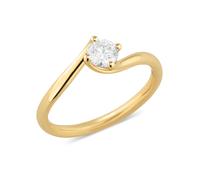 CM Private Diamonds Brillant-Ring, 0,5 ct., LG, Gold 585 poliert 18 Gelbgold 585