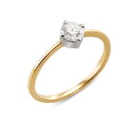 CM Private Diamonds Brillant-Ring, 0,50 ct., SI, Gold 585, bicolor 18 Gold 585