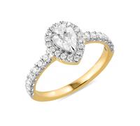 CM Private Diamonds Brillant-Ring, Brillant-Ring LG, Gold 585, poliert 17 Gelbgold 585