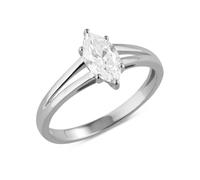 CM Private Diamonds Brillant-Ring, Brilliant, Gold 585 17 Weißgold 585