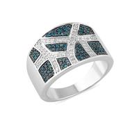 CM Private Diamonds Brillant-Ring, ges. 0,57 ct., Silber 925 rhodiniert 17 rhodiniert