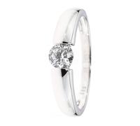 CM Private Diamonds Brillant-Ring in Spannring-Optik, Gold 585 poliert 17 Weißgold 585
