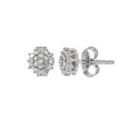 CM Private Diamonds Ohrstecker 38 Diamanten, Silber 925 rhodiniert x Silber 925