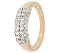 CM Private Diamonds Pavé-Bandring, 50 Brillanten, GH/SI, 0,50 ct. 18 Gelbgold 585